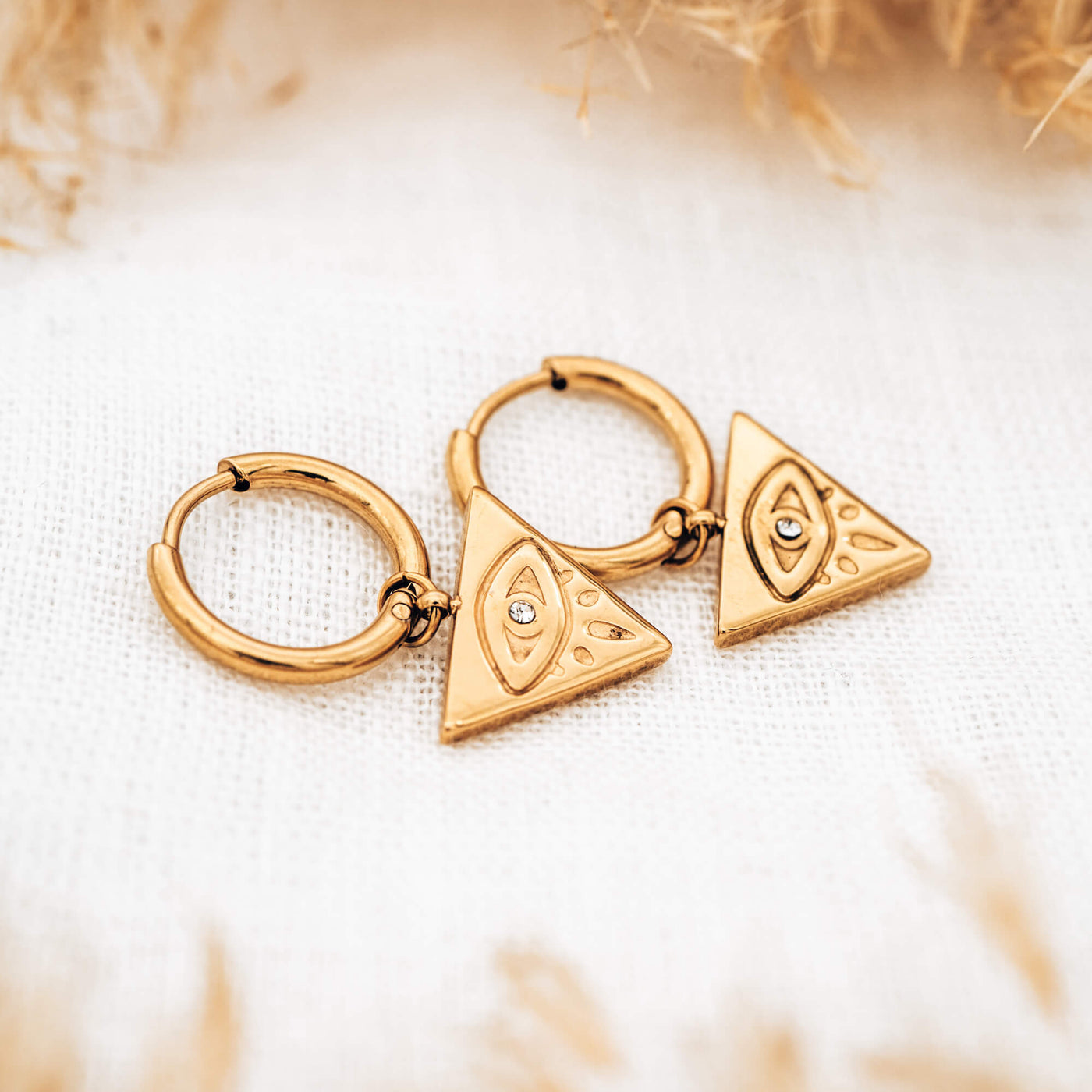 Evil Eye Hoops