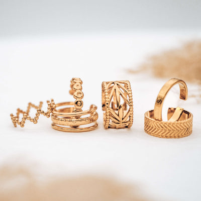 Golden Leaf Ring